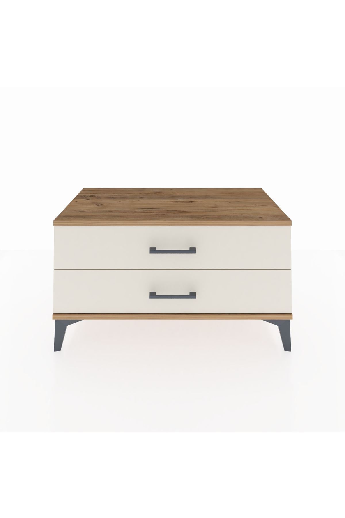 Hyperion Şifonyer 2 Çekmeceli 88x44x48 Çam-Aytaşı