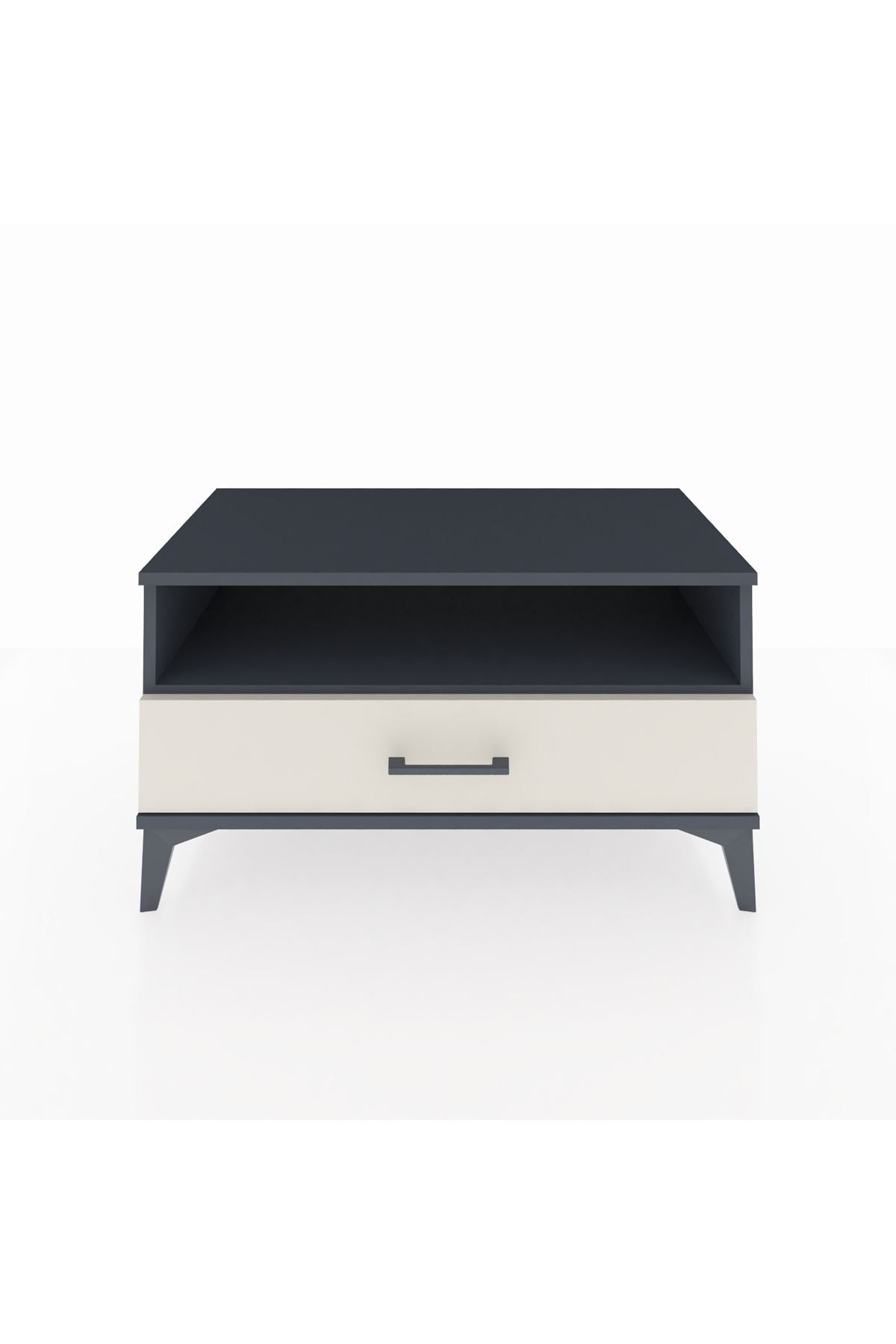 Hyperion Şifonyer Tek Raflı Tek Çekmeceli 88x44x48 Antrasit-Aytaşı