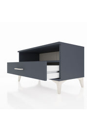 Hyperion Şifonyer Tek Raflı Tek Çekmeceli 88x44x48 Antrasit-Antrasit