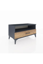 Hyperion Şifonyer Tek Raflı Tek Çekmeceli 88x44x48 Antrasit-Çam