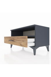 Hyperion Şifonyer Tek Raflı Tek Çekmeceli 88x44x48 Antrasit-Çam