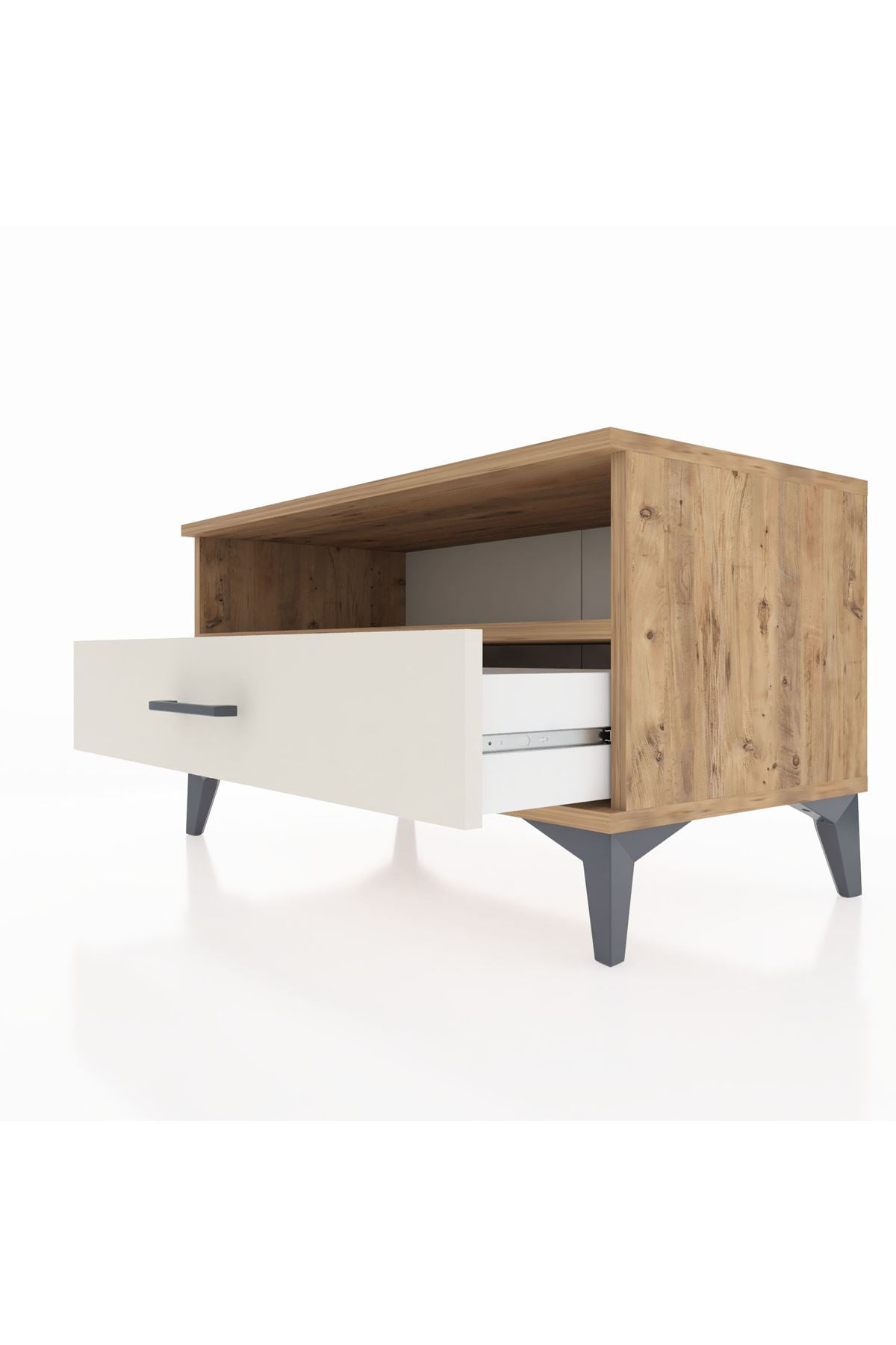 Hyperion Şifonyer Tek Raflı Tek Çekmeceli 88x44x48 Çam-Aytaşı