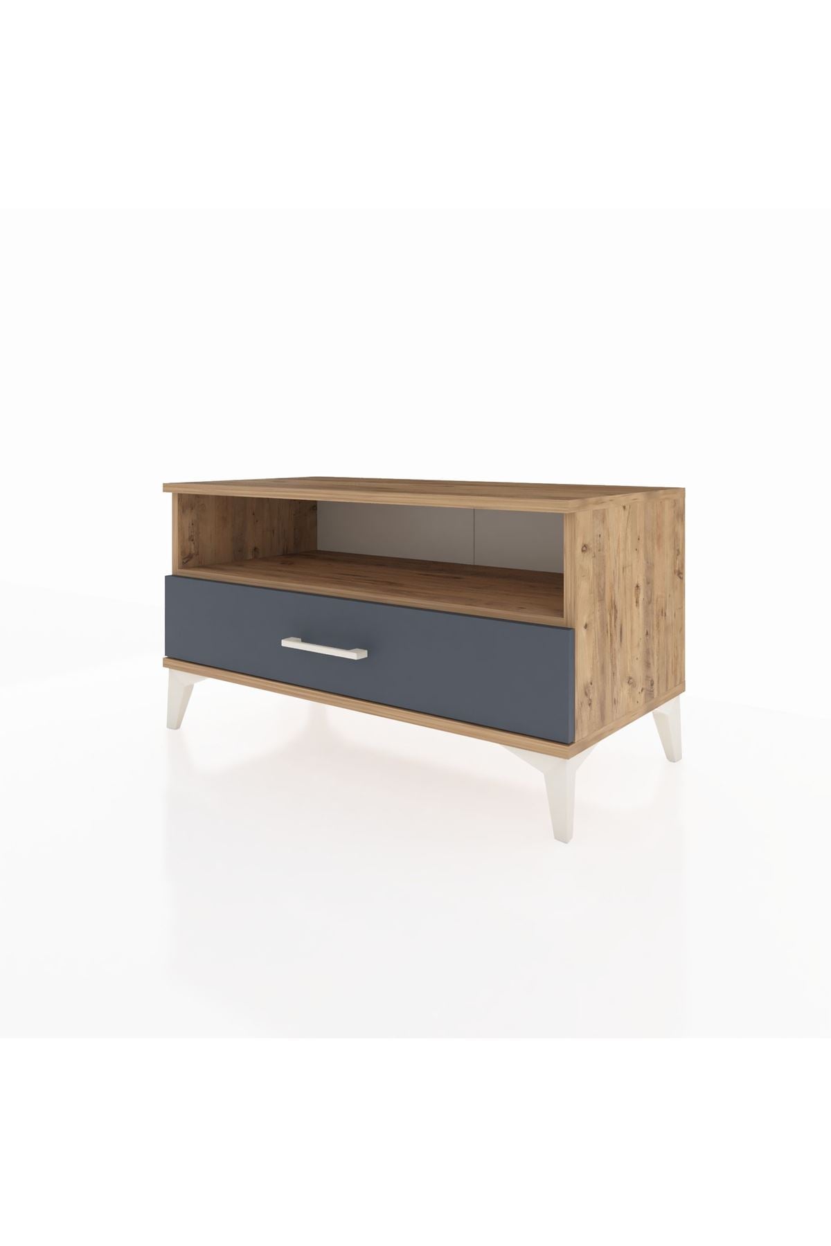 Hyperion Şifonyer Tek Raflı Tek Çekmeceli 88x44x48 Çam-Antrasit