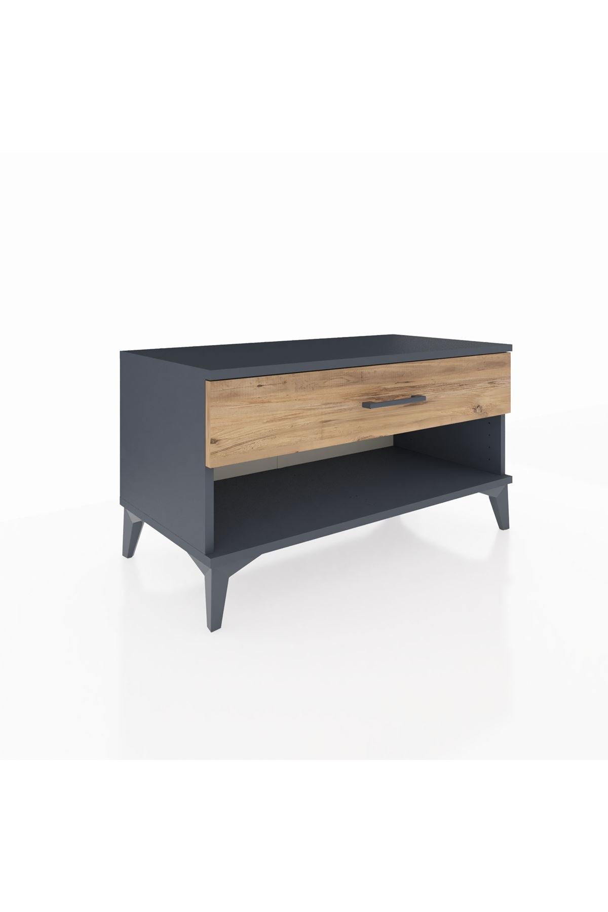 Hyperion Şifonyer Tek Çekmeceli 88x44x48 Antrasit-Çam