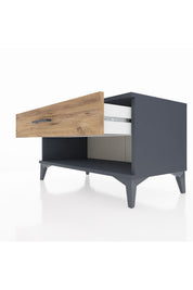 Hyperion Şifonyer Tek Çekmeceli 88x44x48 Antrasit-Çam