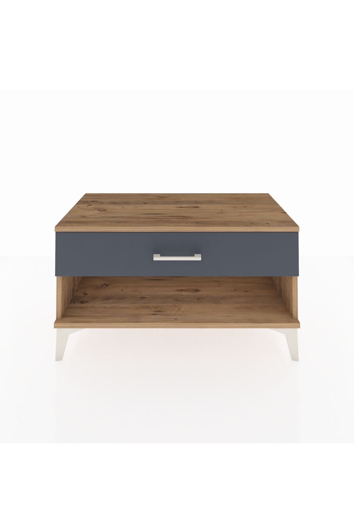 Hyperion Şifonyer Tek Çekmeceli 88x44x48 Çam-Antrasit