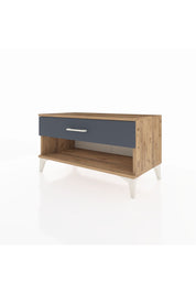 Hyperion Şifonyer Tek Çekmeceli 88x44x48 Çam-Antrasit