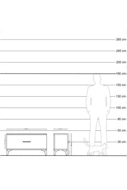 Hyperion Şifonyer Tek Çekmeceli 88x44x48 Antrasit-Antrasit