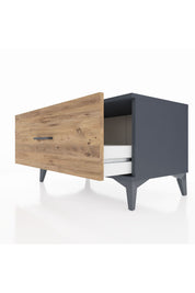 Hyperion Şifonyer Tek Çekmeceli 88x44x48 Antrasit-Çam