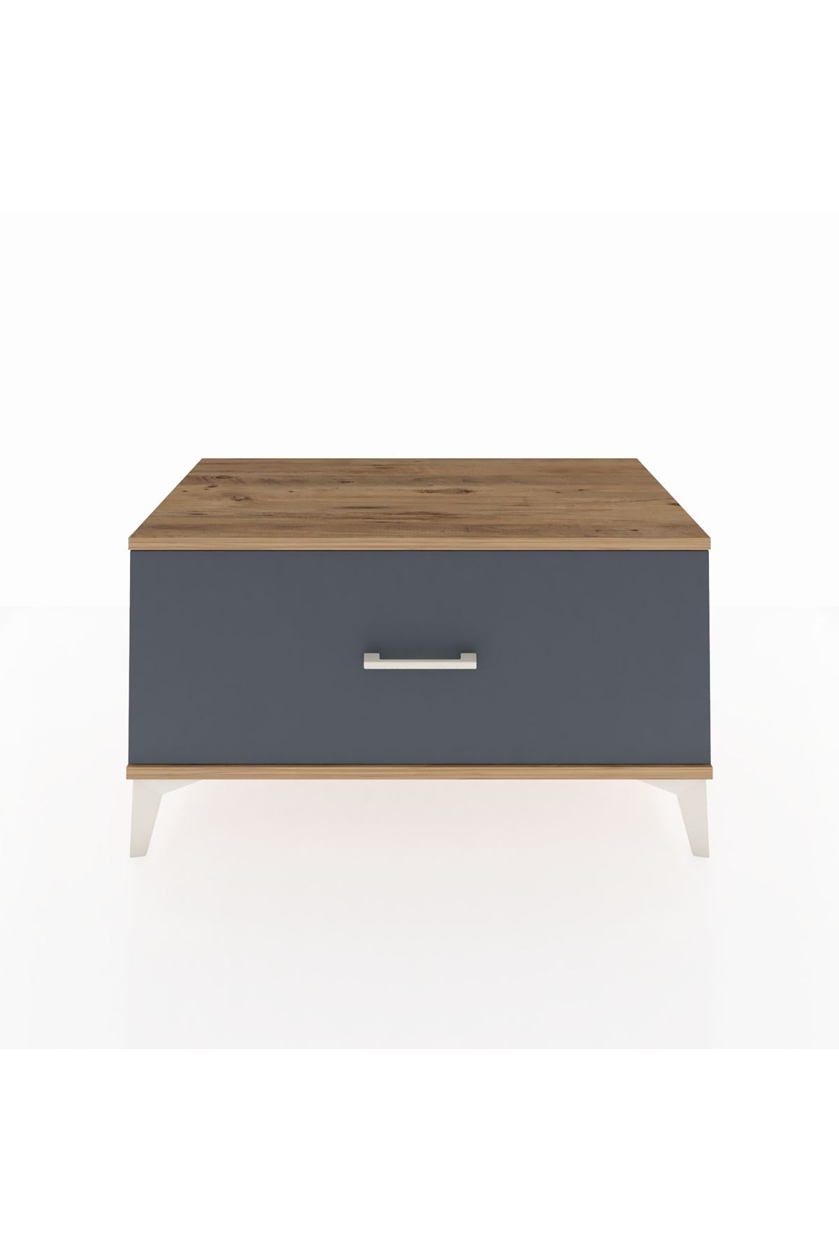 Hyperion Şifonyer Tek Çekmeceli 88x44x48 Çam-Antrasit