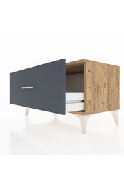 Hyperion Şifonyer Tek Çekmeceli 88x44x48 Çam-Antrasit