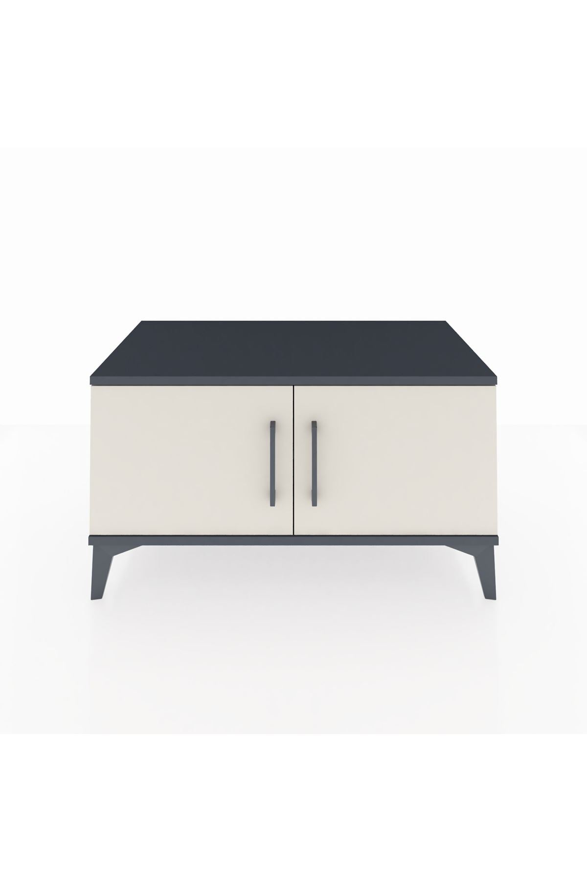 Hyperion Şifonyer Tek Raflı 2 Kapaklı 88x44x48 Antrasit-Aytaşı