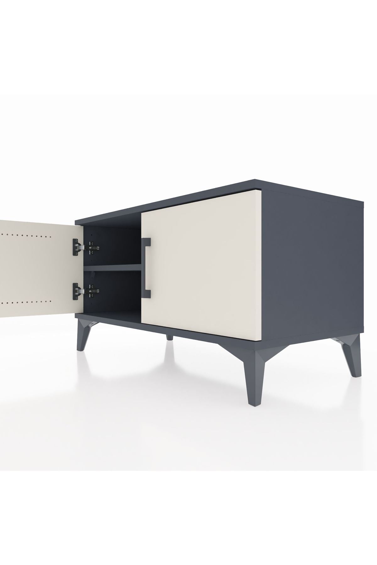 Hyperion Şifonyer Tek Raflı 2 Kapaklı 88x44x48 Antrasit-Aytaşı