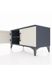 Hyperion Şifonyer Tek Raflı 2 Kapaklı 88x44x48 Antrasit-Aytaşı