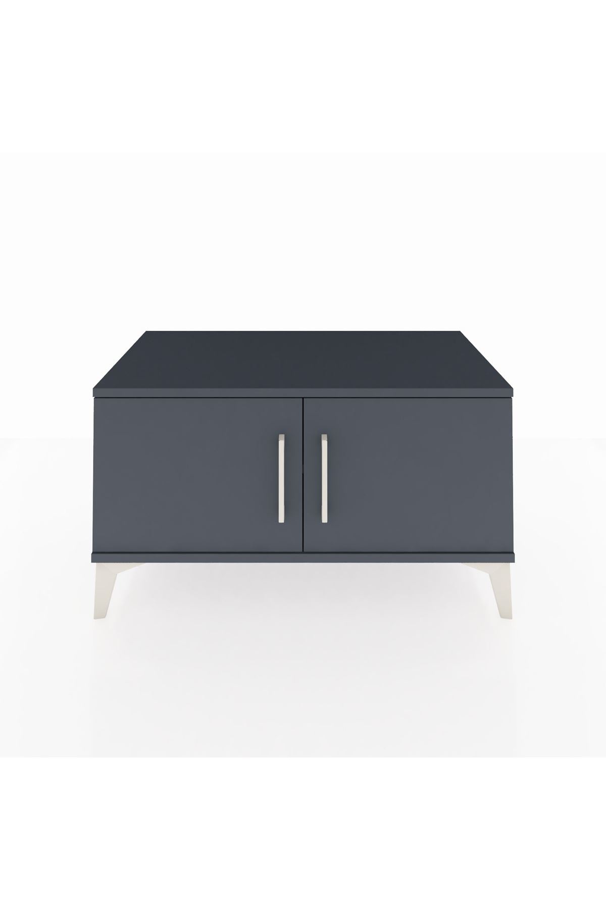 Hyperion Şifonyer Tek Raflı 2 Kapaklı 88x44x48 Antrasit-Antrasit