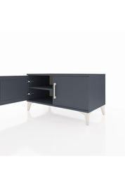 Hyperion Şifonyer Tek Raflı 2 Kapaklı 88x44x48 Antrasit-Antrasit