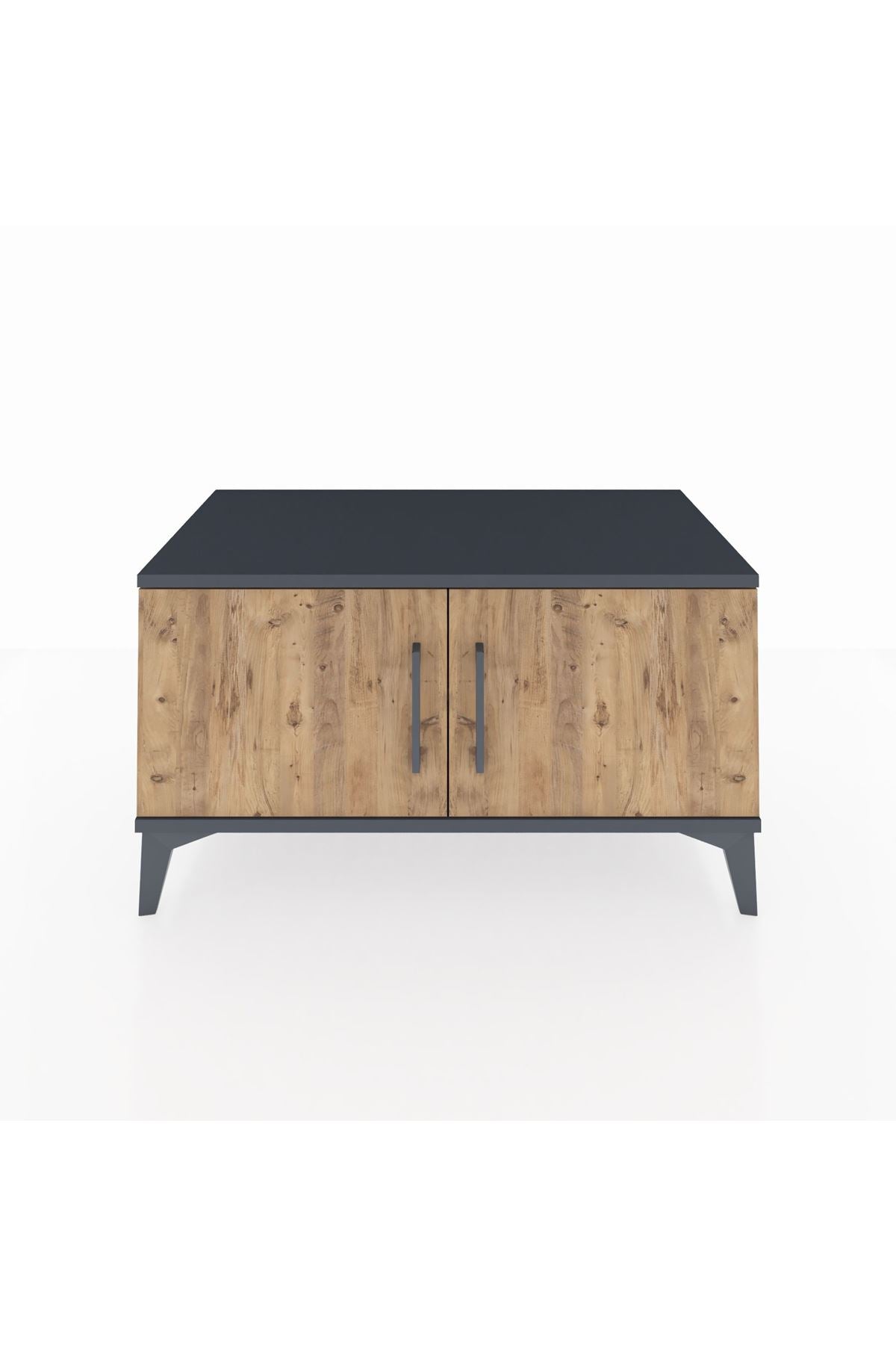 Hyperion Şifonyer Tek Raflı 2 Kapaklı 88x44x48 Antrasit-Çam