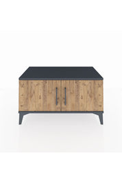 Hyperion Şifonyer Tek Raflı 2 Kapaklı 88x44x48 Antrasit-Çam