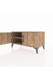 Hyperion Şifonyer Tek Raflı 2 Kapaklı 88x44x48 Çam-Çam