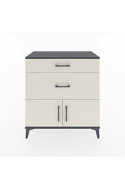 Hyperion Şifonyer Tek Raflı 2 Çekmeceli 2 Kapaklı 88x44x96 Antrasit-Aytaşı