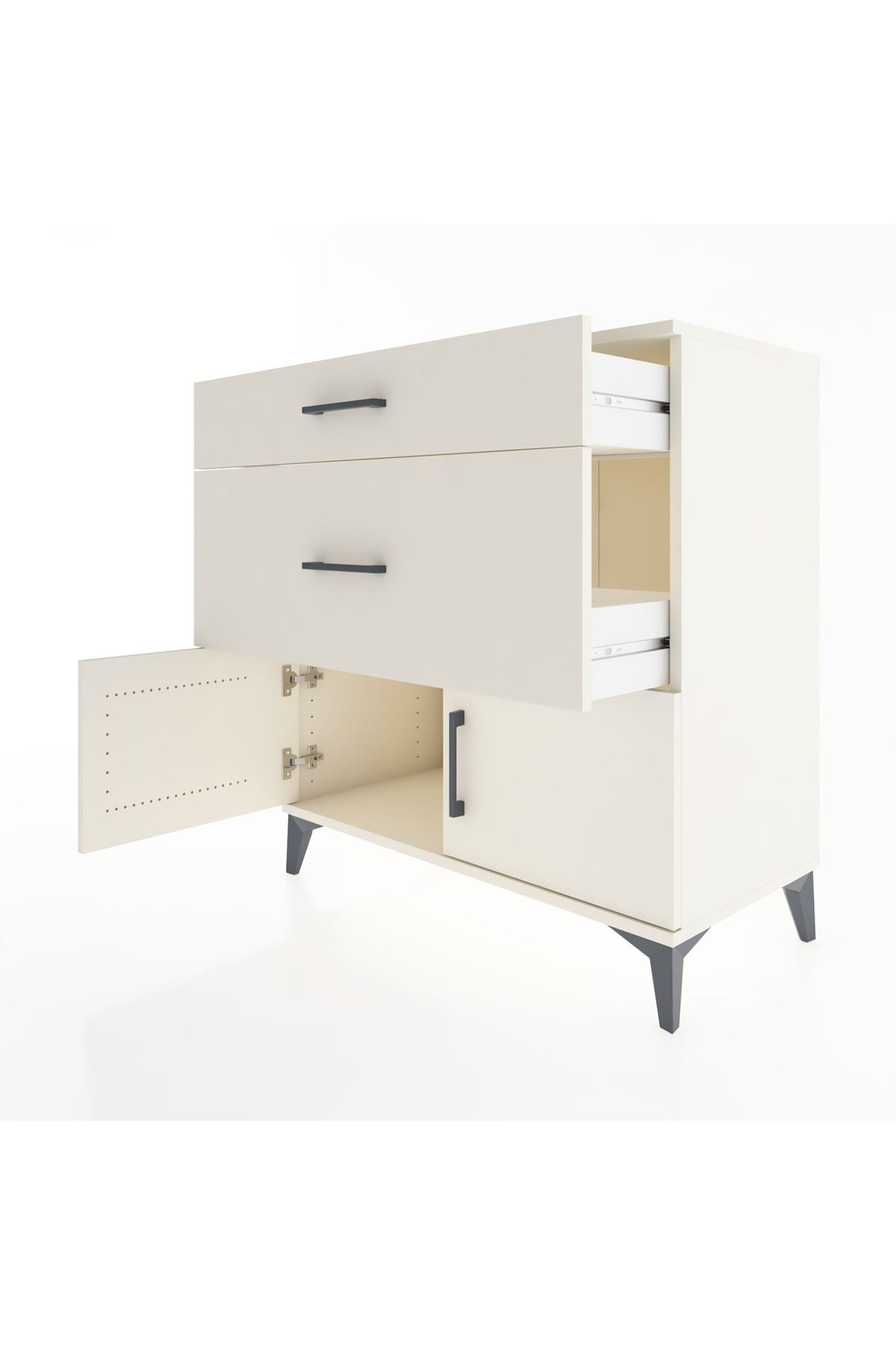 Hyperion Şifonyer 2 Çekmeceli 2 Kapaklı 88x44x96 Aytaşı-Aytaşı