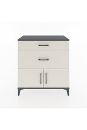 Hyperion Şifonyer 2 Çekmeceli 2 Kapaklı 88x44x96 Antrasit-Aytaşı