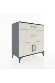 Hyperion Şifonyer 2 Çekmeceli 2 Kapaklı 88x44x96 Antrasit-Aytaşı