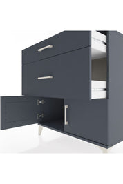 Hyperion Şifonyer 2 Çekmeceli 2 Kapaklı 88x44x96 Antrasit-Antrasit