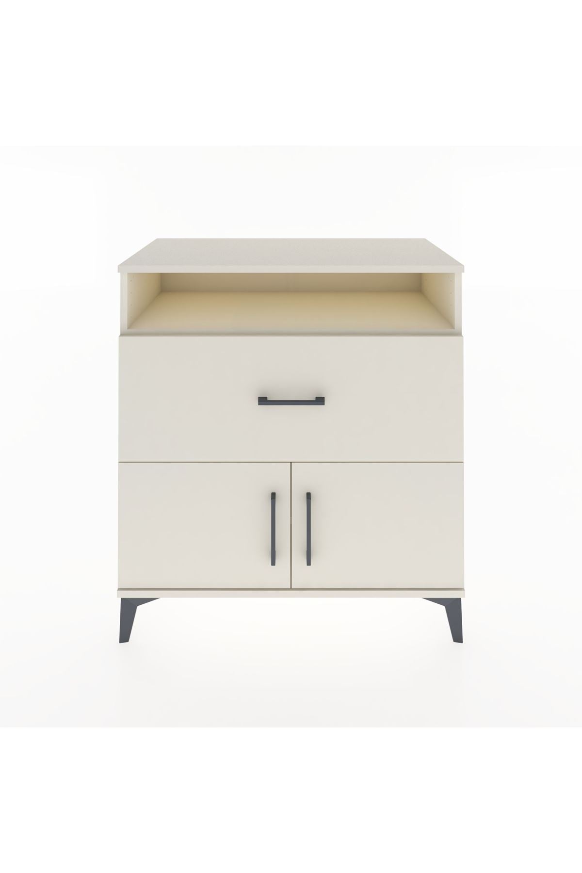 Hyperion Şifonyer 2 Raflı Tek Çekmeceli 2 Kapaklı 88x44x96 Aytaşı-Aytaşı