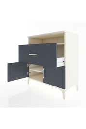 Hyperion Şifonyer 2 Raflı Tek Çekmeceli 2 Kapaklı 88x44x96 Aytaşı-Antrasit