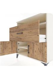 Hyperion Şifonyer 2 Raflı Tek Çekmeceli 2 Kapaklı 88x44x96 Aytaşı-Çam