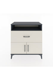 Hyperion Şifonyer 2 Raflı Tek Çekmeceli 2 Kapaklı 88x44x96 Antrasit-Aytaşı