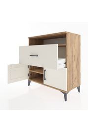 Hyperion Şifonyer 2 Raflı Tek Çekmeceli 2 Kapaklı 88x44x96 Çam-Aytaşı