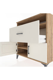 Hyperion Şifonyer 2 Raflı Tek Çekmeceli 2 Kapaklı 88x44x96 Çam-Aytaşı