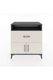 Hyperion Şifonyer Tek Raflı Tek Çekmeceli 2 Kapaklı 88x44x96 Antrasit-Aytaşı