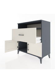 Hyperion Şifonyer Tek Raflı Tek Çekmeceli 2 Kapaklı 88x44x96 Antrasit-Aytaşı