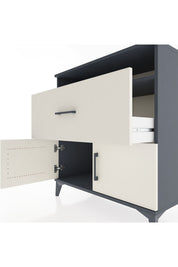 Hyperion Şifonyer Tek Raflı Tek Çekmeceli 2 Kapaklı 88x44x96 Antrasit-Aytaşı