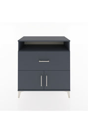 Hyperion Şifonyer Tek Raflı Tek Çekmeceli 2 Kapaklı 88x44x96 Antrasit-Antrasit