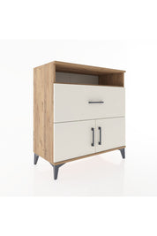 Hyperion Şifonyer Tek Raflı Tek Çekmeceli 2 Kapaklı 88x44x96 Çam-Aytaşı