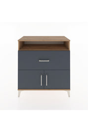 Hyperion Şifonyer Tek Raflı Tek Çekmeceli 2 Kapaklı 88x44x96 Çam-Antrasit