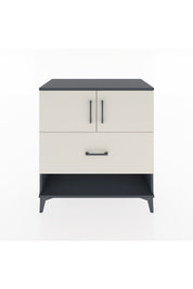 Hyperion Şifonyer 2 Raflı Tek Çekmeceli 2 Kapaklı 88x44x96 Antrasit-Aytaşı