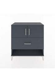 Hyperion Şifonyer 2 Raflı Tek Çekmeceli 2 Kapaklı 88x44x96 Antrasit-Antrasit