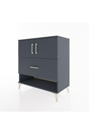 Hyperion Şifonyer 2 Raflı Tek Çekmeceli 2 Kapaklı 88x44x96 Antrasit-Antrasit