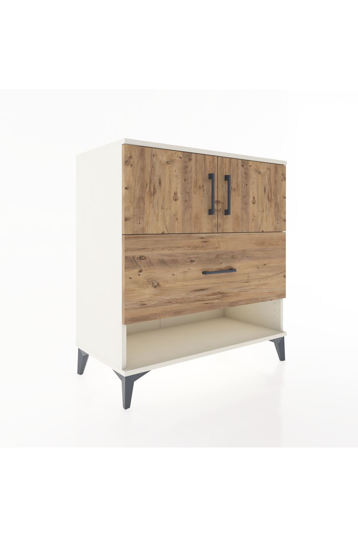 Hyperion Şifonyer Tek Raflı Tek Çekmeceli 2 Kapaklı 88x44x96 Aytaşı-Çam