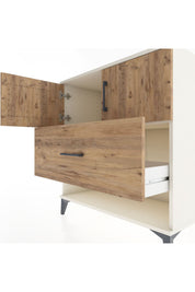 Hyperion Şifonyer Tek Raflı Tek Çekmeceli 2 Kapaklı 88x44x96 Aytaşı-Çam