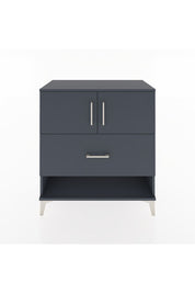 Hyperion Şifonyer Tek Raflı Tek Çekmeceli 2 Kapaklı 88x44x96 Antrasit-Antrasit