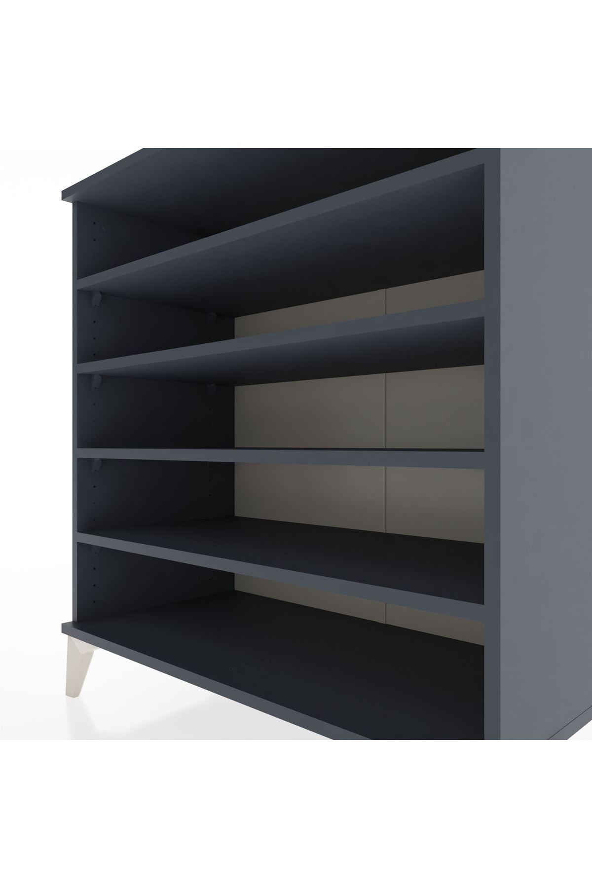 Hyperion Şifonyer 4 Raflı 88x44x96 Antrasit-Antrasit