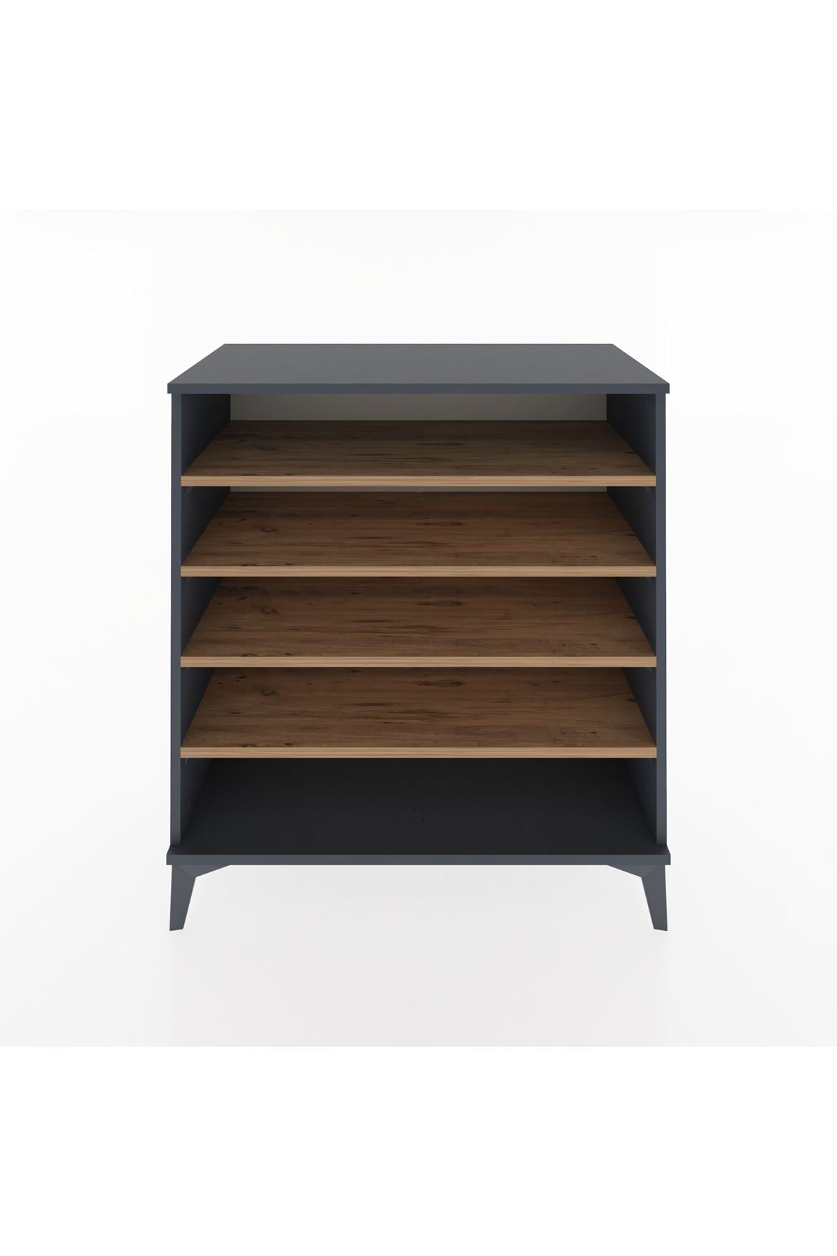 Hyperion Şifonyer 4 Raflı 88x44x96 Antrasit-Çam