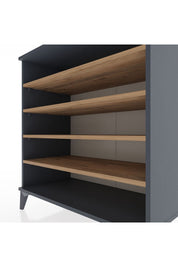 Hyperion Şifonyer 4 Raflı 88x44x96 Antrasit-Çam