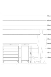 Hyperion Şifonyer 4 Raflı 88x44x96 Çam-Aytaşı